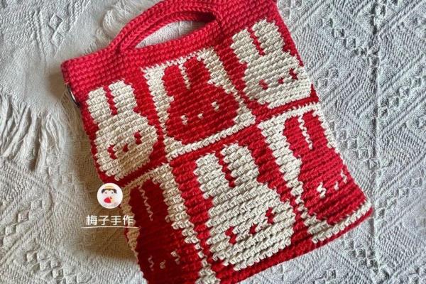 动物包包钩针图解（萌萌哒钩针兔子包）.