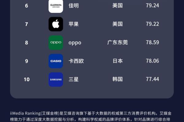 智能腕表品牌排行榜（智能腕表哪个牌子好）.