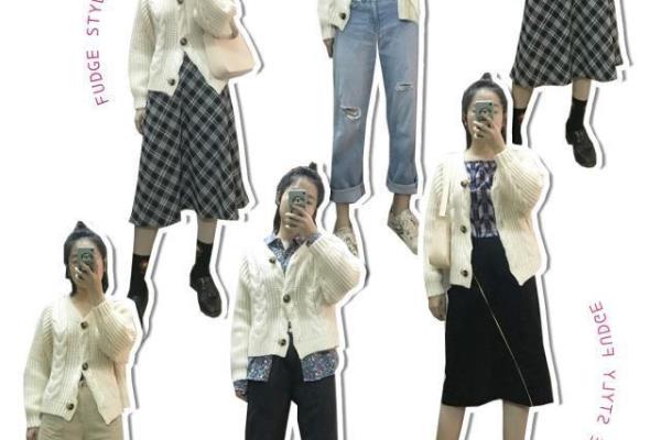 毛衣开衫穿搭学生党女图片（学生党的日系穿搭）.