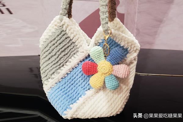 钩针编织包包图片大全阿富汗针法.
