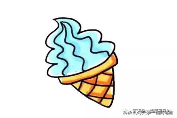 冰淇淋简笔画怎么画.