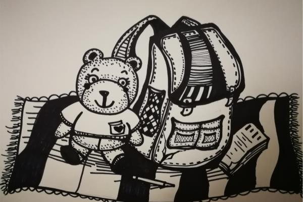 线描画书包图片大全.