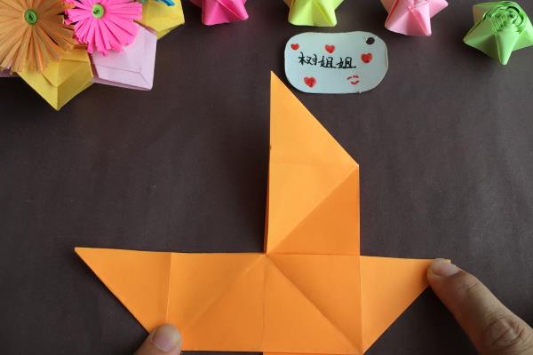帆船怎么折立体帆船