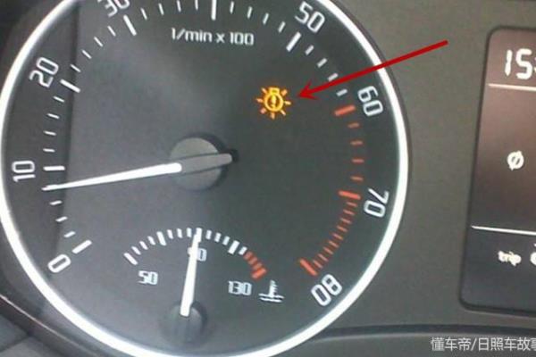 仪表盘出现灯泡加感叹号是什么意思