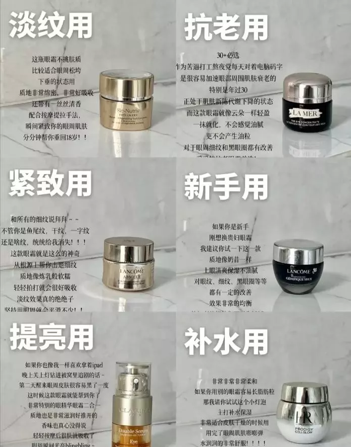 雅诗兰黛眼霜好用还是赫莲娜眼霜(1)